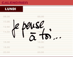 calandrier de la semaine...!!