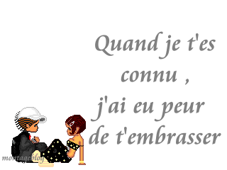 je t'ais connu, je t'ais embrass&eacute;,je t'ais perdu...!!