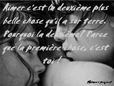 Les 2plus belles choses...!!